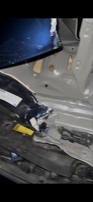 Hood damage and splitting