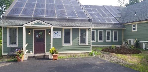 Solar power. Wellness building.