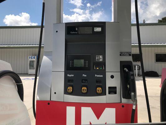 New gas pumps