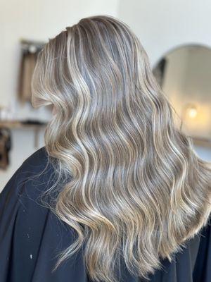 Dimensional Blonding Service done by Lindsay at Hair and Honey in our Warrenville location.
