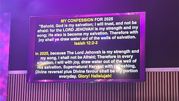 Declaration and Scripture