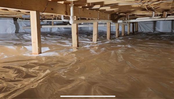 Finished crawlspace