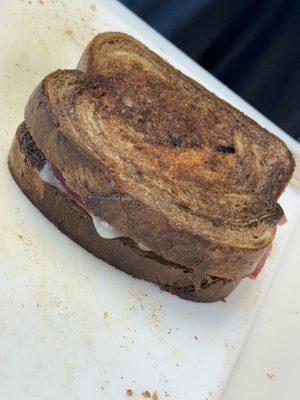 Reuben fresh off the grill