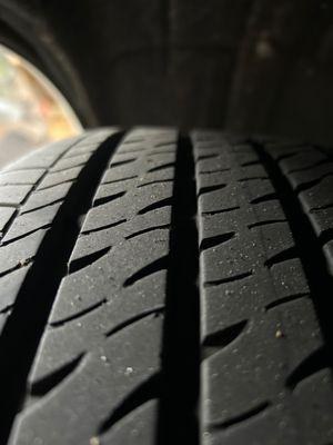 Good tire thread for used tire , suspicious