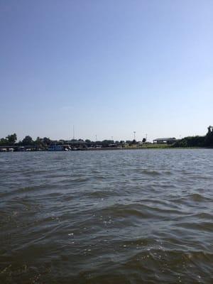 The marina from the water