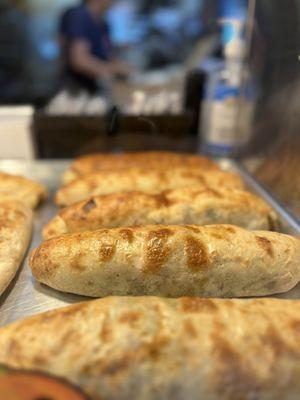 Stromboli before the sauce and cheese is added!