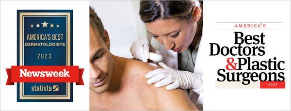 Dr. He is named the top Cosmetic Dermatologist in the Bay Area by Newsweek in 2023.