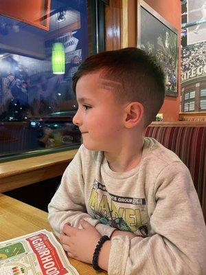 The cut my son wanted