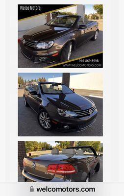 Meet "Betty"! I love this VW eos. And the dealership and staff are wonderful