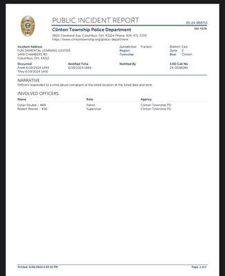 Public record I was dropping my child off at school and saw this scattered in the area. Pulling my child out :(