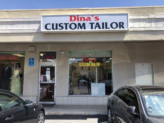 The front of the business.