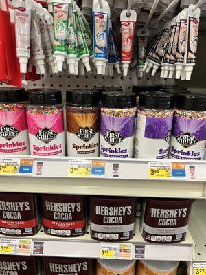 Pink label = soft sprinkles purple label= crunchy