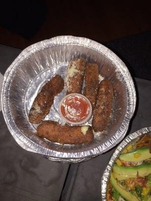Yet another burned order of mozzarella sticks