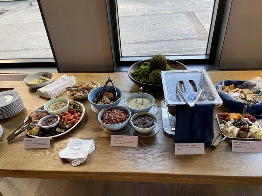 Corporate heavy appetizer happy hour