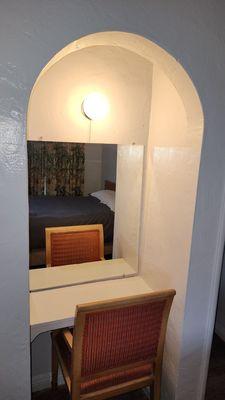 Desk/vanity with plenty of light