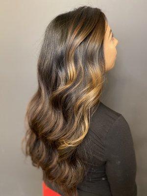 All Over Color with Money Piece