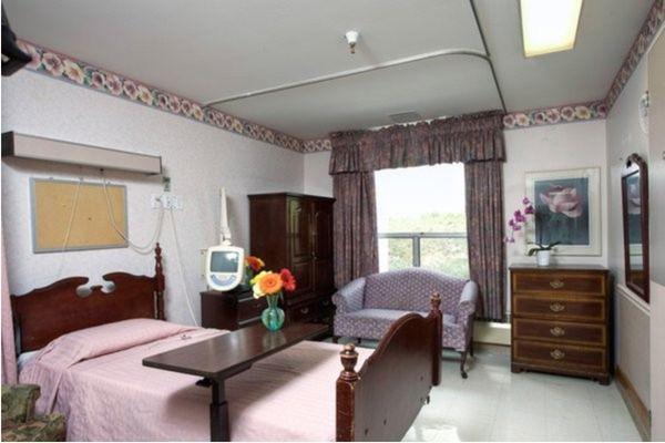 Bedroom with large window