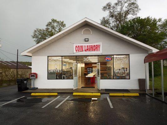 Completed front of building