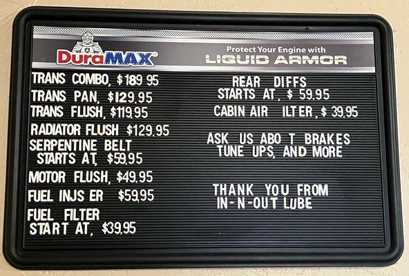 In N Out Lube Center