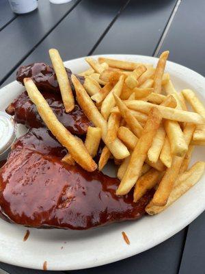 Single order barbecue chicken finger