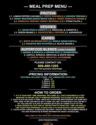 Sabrina's Custom Meal Preps