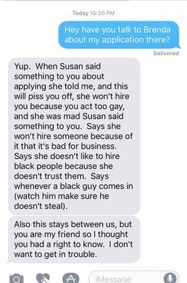 I will no longer be patronizing this location because of the close mindedness of the manager. I hope the company doesn't support this kind o