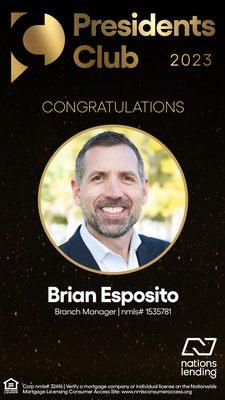 Brian Esposito - Branch Manager For Nations Lending