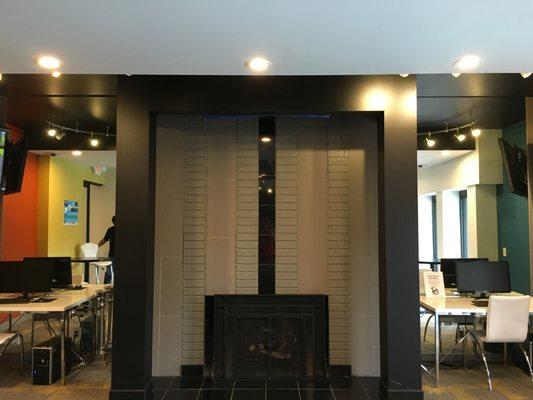 Clubhouse remodel: Glass mirrors install, door install, drop ceilings, soffit, recessed walls, stairs, etc.