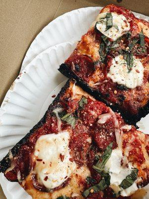 The choice style pizza
