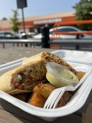 Chorizo breakfast burrito