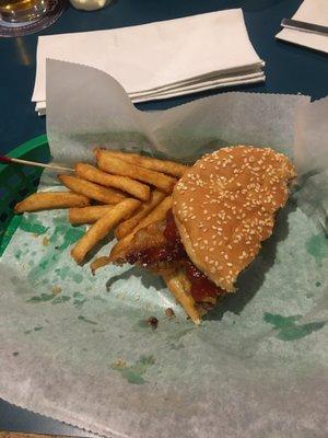 Bacon Cheeseburger and Fries