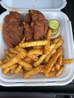 Tenders and Seasoned Fries