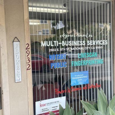 Agnes Santos Multi Business Services: they offer various services to meet your fingerprinting, located at National City.