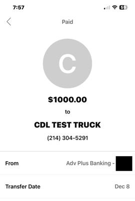 CDL Test Truck