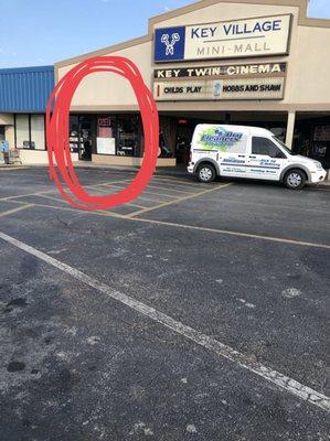 Tucked away next to the cinema's entrance