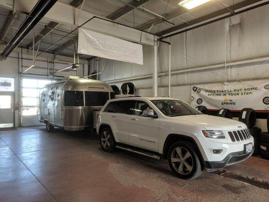 Checking out the problem trailer and all!