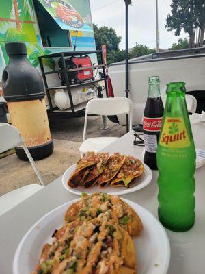 Best tacos dorados de camarones! Absolutely the best we ever had! You must go and enjoy these delicious food!