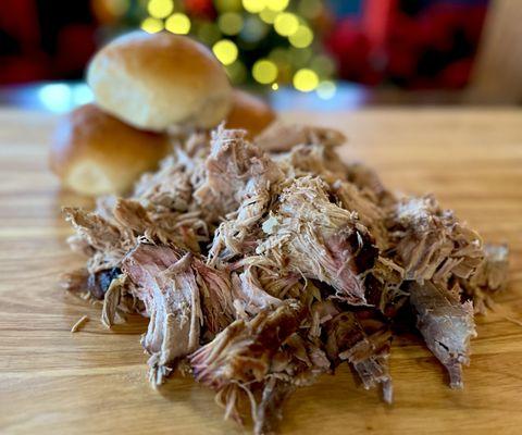 In house smoked pulled pork. So good!