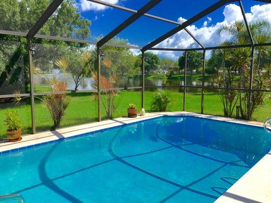 A Florida home equals having a pool with a water view!
