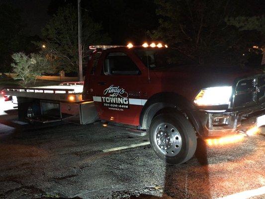 Andy's Towing Great responsive service from Drew. Couldn't have been happier with their service.