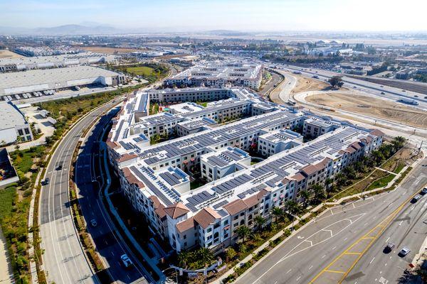 Multifamily commercial solar installation in Los Angeles