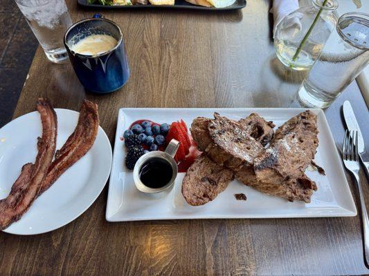 French toast with bacon