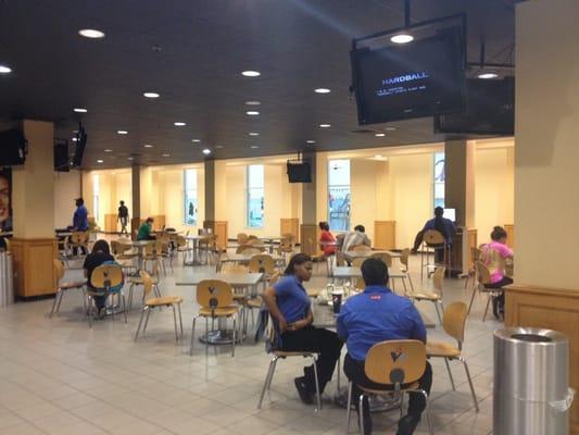 Dining area with TV's