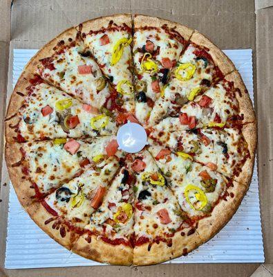 Large 7 Layer Veggie Pizza