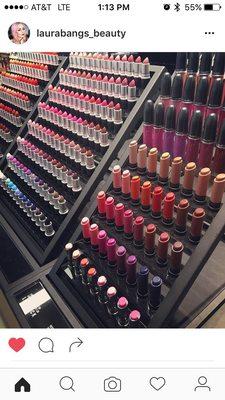 Lipstick at Belk University MAC counter