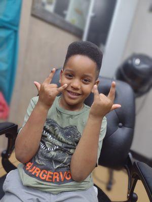 Flat Top and faded on the side