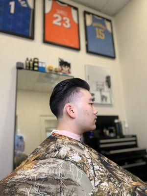 Taper Fade Brush Back