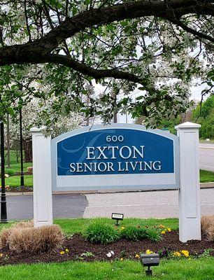 Exton Senior Living Entrance.