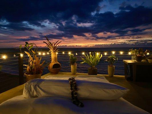 After Sunset on a Rocky Point Rooftop.