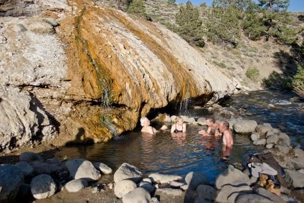 Buckeye Hot Springs. Hard to find, right next to the river